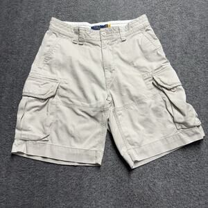Polo Ralph Lauren Cargo Shorts Men's 33 Khaki Beige Classic Cotton 9" Inseam